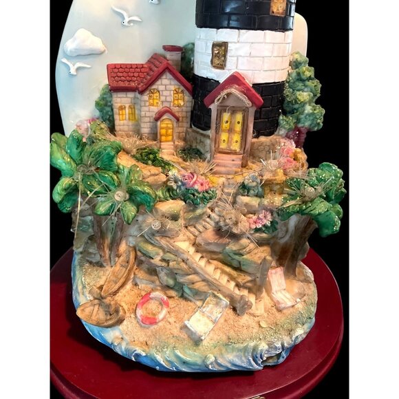 Vtg Fiber Optic Lighthouse Chambord Collection Eleco 14"  Nautical  Lamp - Picture 4 of 10